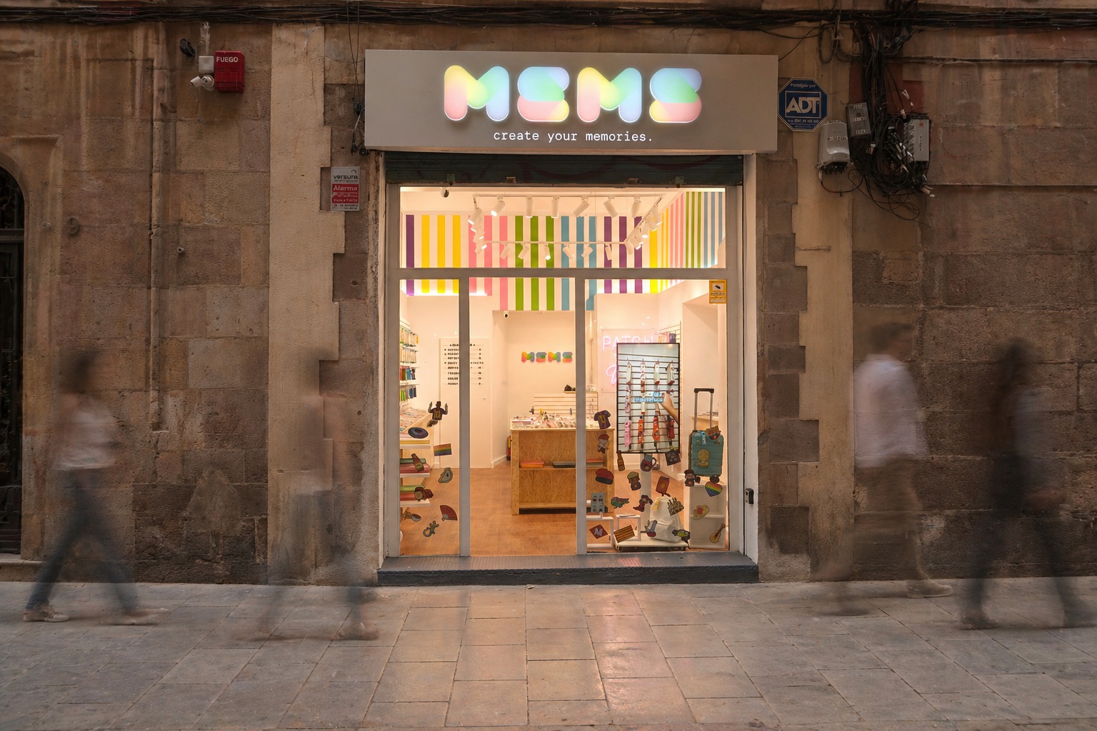 Inside the MEMS store in El Born, Barcelona